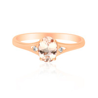 Bague en or et Morganite AAA