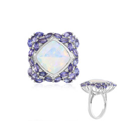 Bague en argent et Opale Welo (Adela Silber)