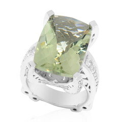 Bague en argent et Améthyste verte (Dallas Prince Designs)