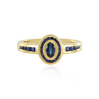 Bague en argent et Saphir bleu