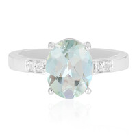 Bague en argent et Quartz lac de montagne
