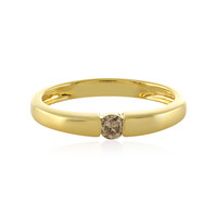 Bague en argent et Diamant champagne I4