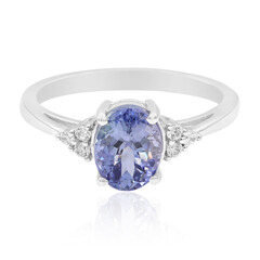 Bague en argent et Tanzanite non chauffée