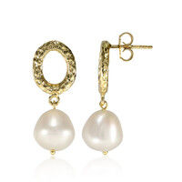 Boucles d'oreilles en argent et Perle de culture d'eau douce (TPC)