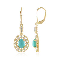 Boucles d'oreilles en argent et Turquoise