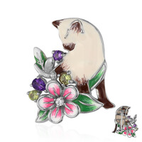 Broche en argent et Améthyste