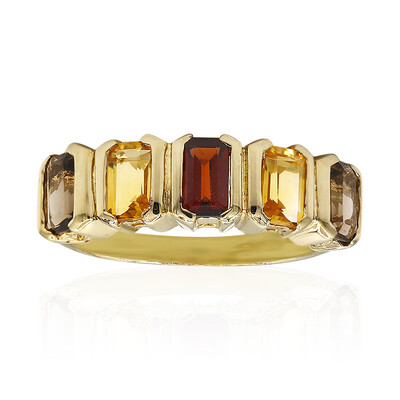 Bague en argent et Grenat du Mozambique