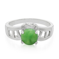 Bague en argent et Chrysoprase impériale