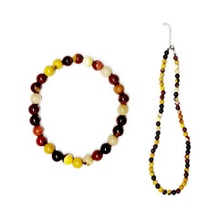 Collier en argent et Mokaïte