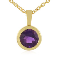 Collier en argent et Améthyste de Zambie