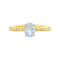 Bague en argent et Aigue-marine