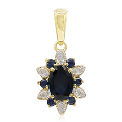 Pendentif en or et Saphir bleu