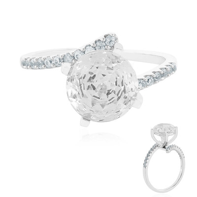Bague en or et Topaze blanc royal (PHANTASIA)