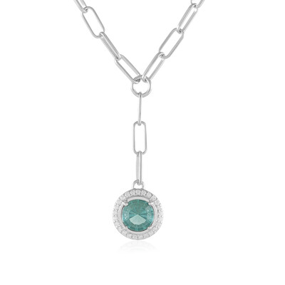 Collier en argent et Fluorite verte