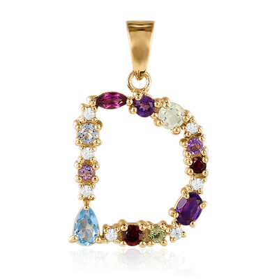 Pendentif en argent et Topaze bleu Suisse