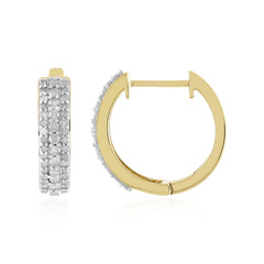 Boucles d'oreilles en or et Diamant I4 (J)