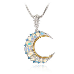 Collier en argent et Opale Welo (Dallas Prince Designs)