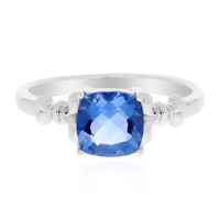 Bague en argent et Fluorite à couleur changeante