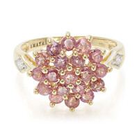 Bague en or et Saphir Padparadscha non chauffé (AMAYANI)