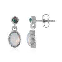Boucles d'oreilles en argent et Opale Welo