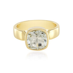 Bague en argent et Améthyste verte