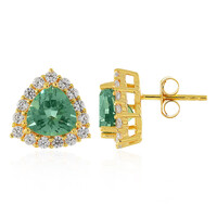 Boucles d'oreilles en argent et Fluorite d'Esperanza
