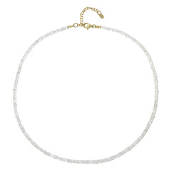 Collier en argent et Saphir blanc