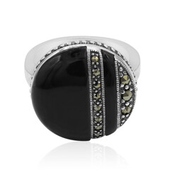 Bague en argent et Onyx noir