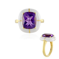 Bague en argent et Améthyste