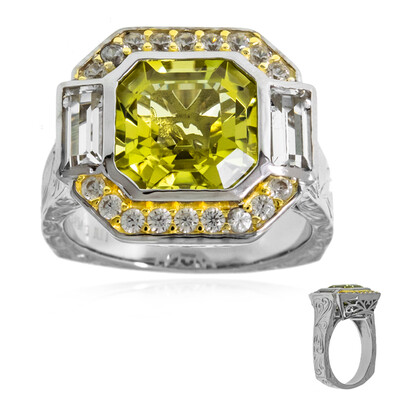 Bague en argent et Quartz de l'Ouro Verde (Dallas Prince Designs)