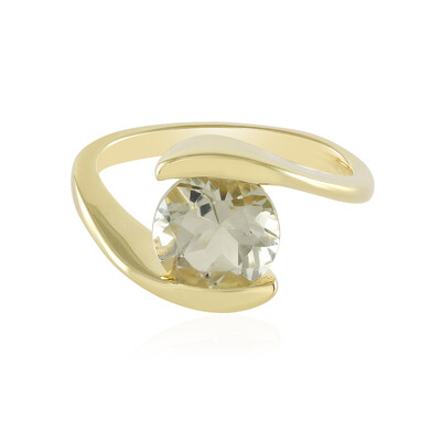 Bague en argent et Améthyste verte