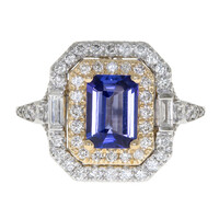Bague en or et Tanzanite AAA (CIRARI)