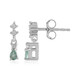 Boucles d'oreilles en argent et Alexandrite