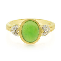 Bague en argent et Chrysoprase impériale