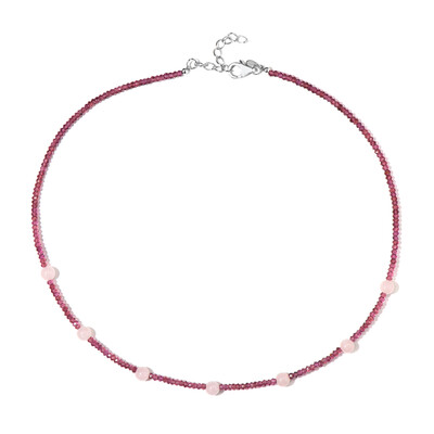 Collier en argent et Quartz rose