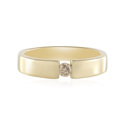 Bague en or et Diamant chocolat I2