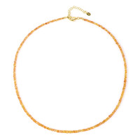 Collier en argent et Saphir miel