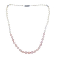 Collier en argent et Morganite