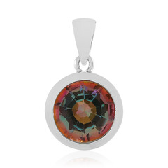 Pendentif en argent et Quartz aurores boréales