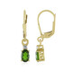 Boucles d'oreilles en argent et Diopside de Russie