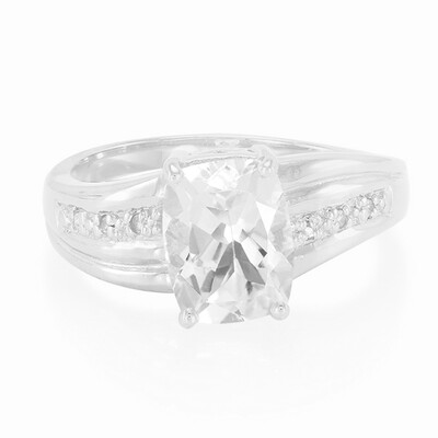 Bague en argent et Goshénite
