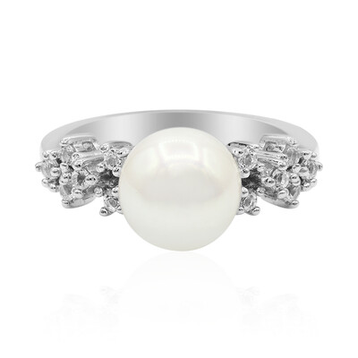 Bague en argent et Perle de culture d'eau douce
