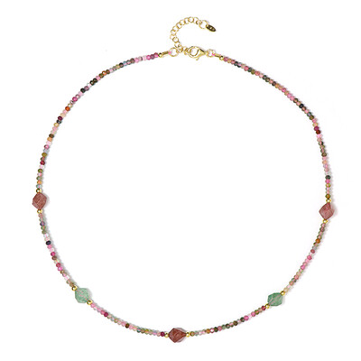 Collier en argent et Quartz Fraise