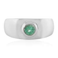 Bague en argent et Emeraude d'Ethiopie
