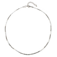 Collier en argent et Diamant couleur argent