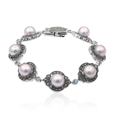 Bracelet en argent et Perle de culture d'eau douce (Annette classic)