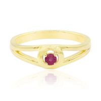 Bague en or et Béryl rouge