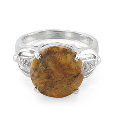 Bague en argent et Quartz Dinosaure