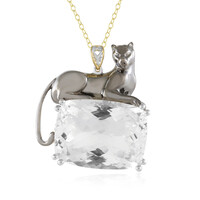 Collier en argent et Quartz blanc (Gems en Vogue)