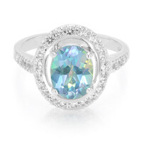 Bague en argent et Topaze rayon de lune